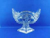 Kryształowa żardiniera Fleur-de-lis Francuska lilia XX wiek Szwecja