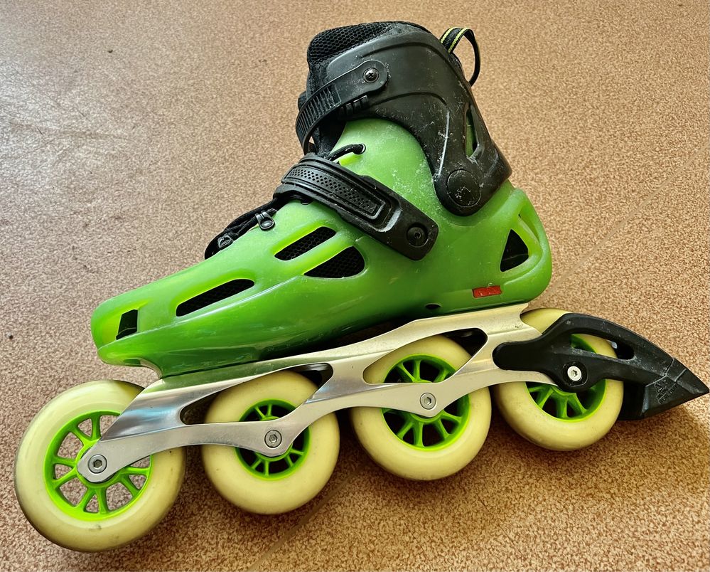 Profesjonalne Szybkie Rolki Rollerblade MAXXUM 100 black/green roz. 46