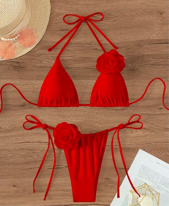 Новый купальник красный