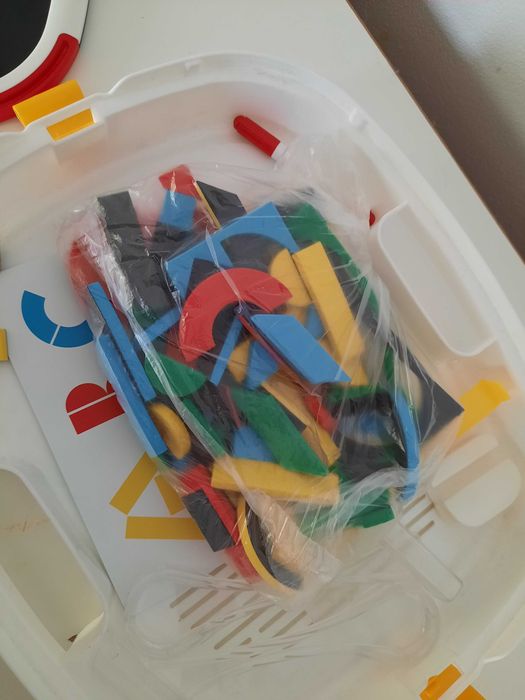 Zabawka tablet do pisania i magnesów literki wzorki