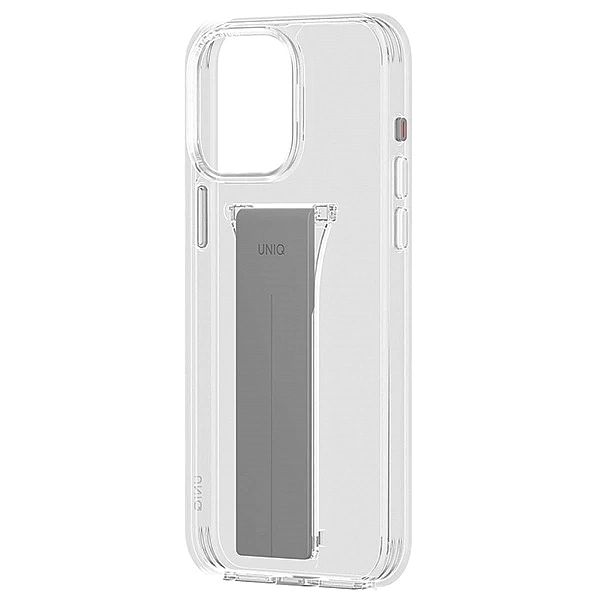 Etui UNIQ Heldro Mount na iPhone 15 Pro 6.1" z podstawką - przezroczys