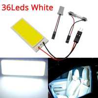 2Pcs 6W T10 COB 36 Chip LED Белая панель