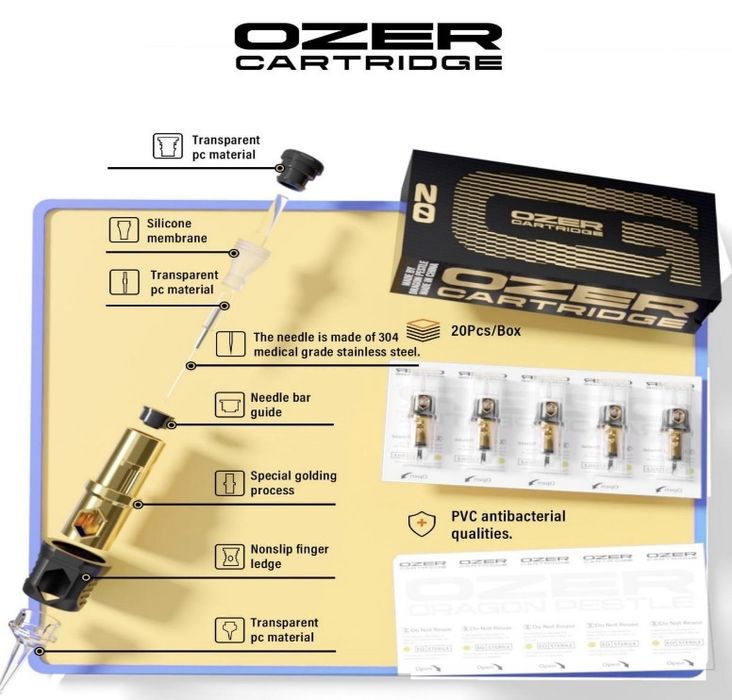 Agulhas cartuchos ozer