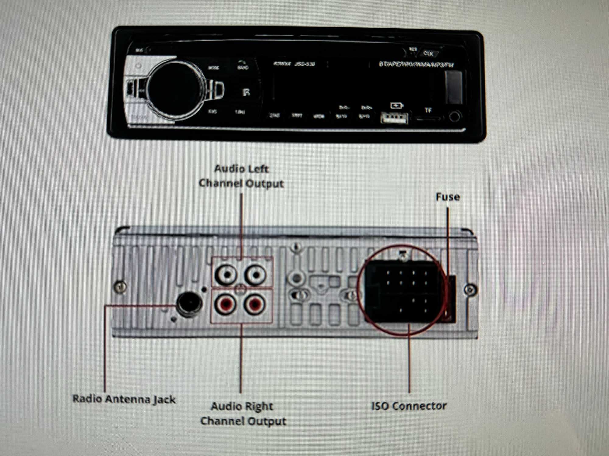 NK Auto Radio samochodowe z RDS - 1 DIN - 4x40W