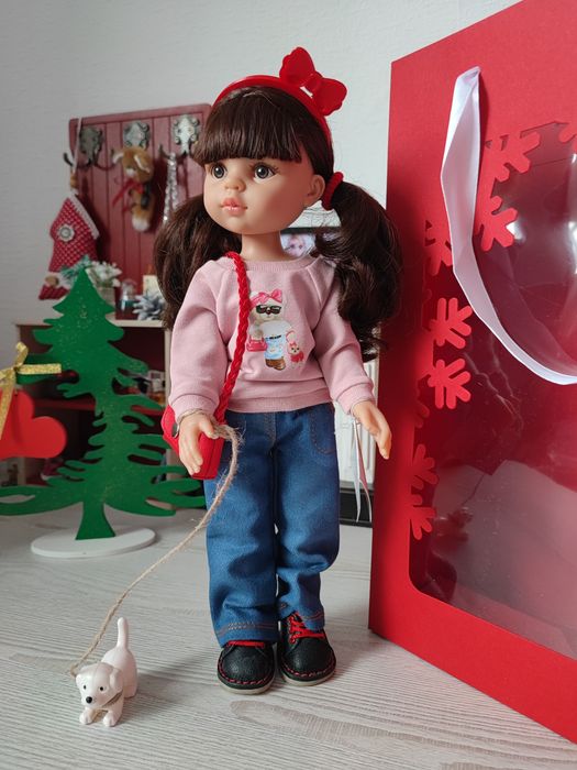 Кукла лялька з собачкою Керол Паола Рейна 13221 / Paola Reina Carol