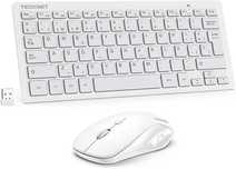 Mini bezprzewodowa klawiatura i mysz, ergonomiczna ultra cienka