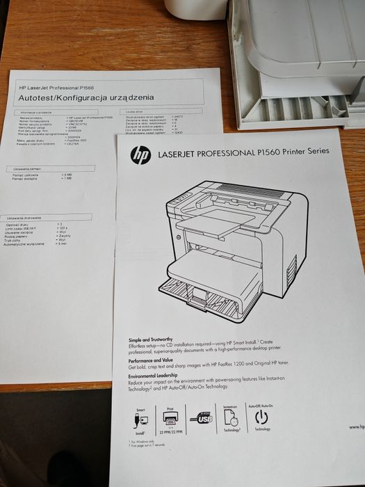 Drukarka laserowa HP P1566 nowy toner