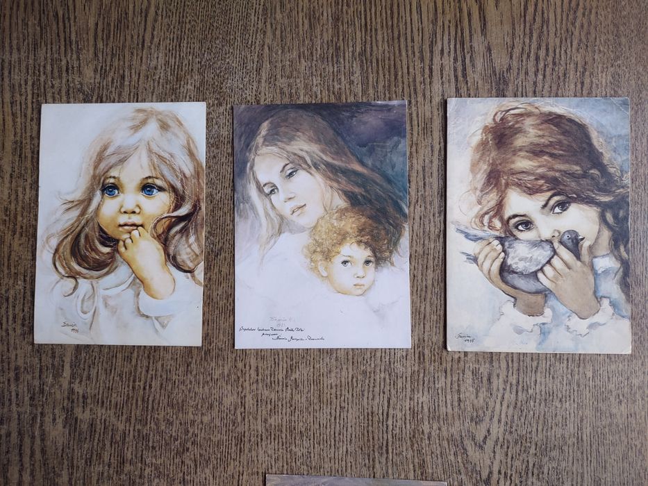 Stare pocztówki- dzieci