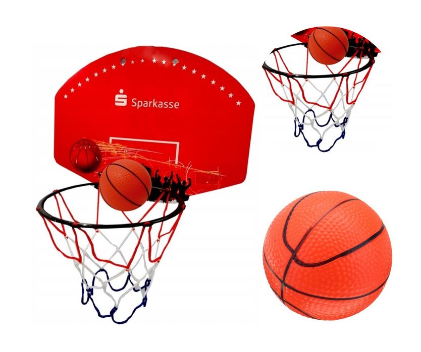 Mini Koszykówka Gra Kompletny Zestaw 2w1 Piłeczka Wieszana Tablica