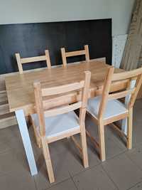 Stół + 4 krzesła Ikea, zadbane.
