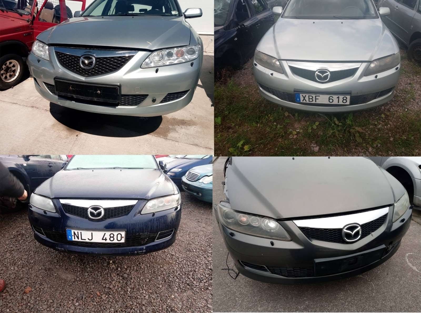 БАМПЕР передній Mazda 6 gg бампер, Мазда 6 на бампер 2002-2007