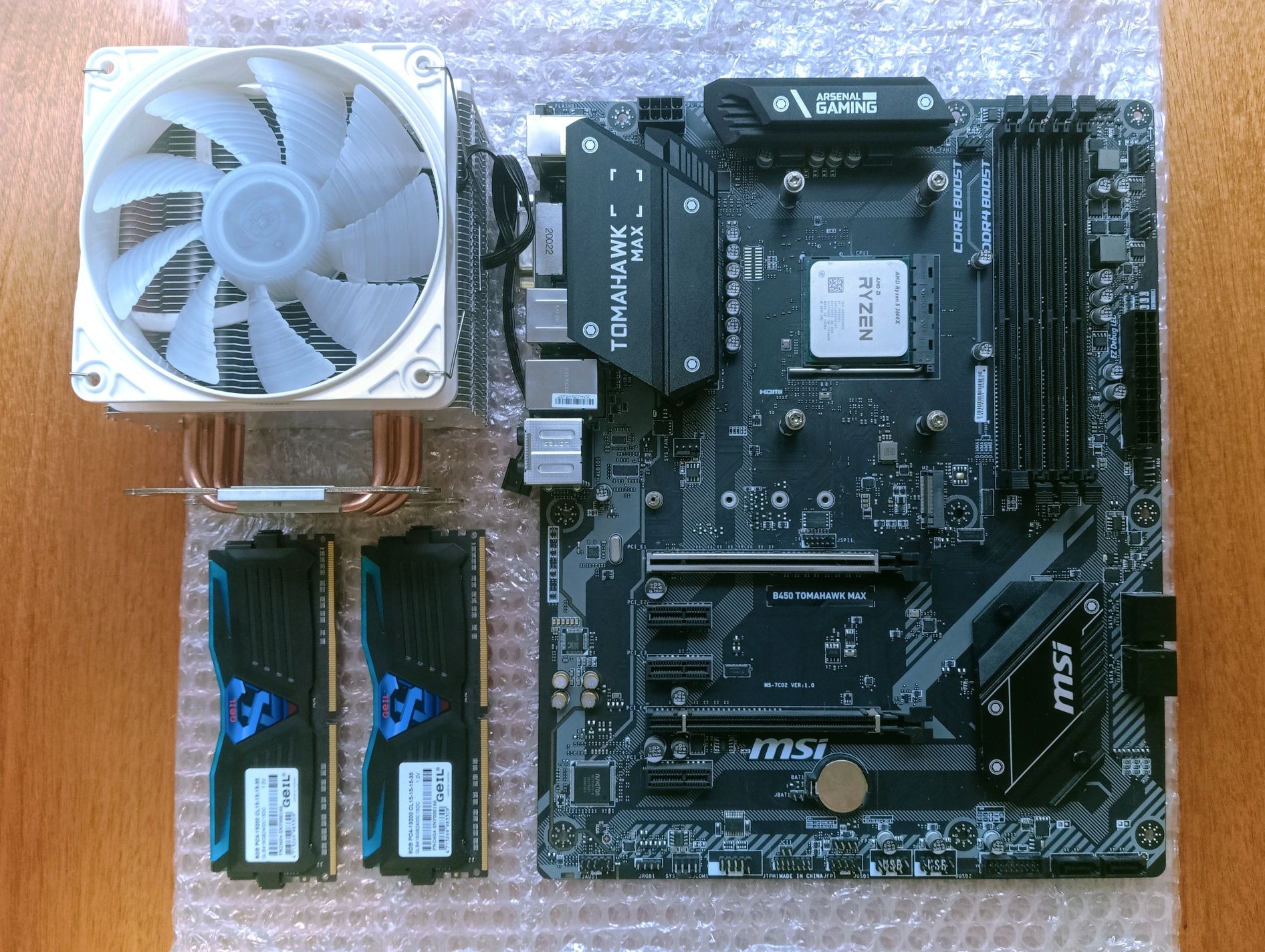 Ryzen 5 3600x 16 ГБ MSI B450 комплект