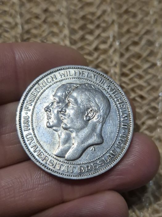 3 marki 1911 Uniwersytet we Wrocławiu STAN