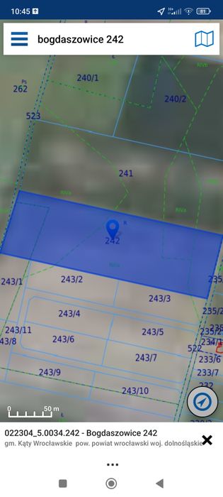 Sprzedam grunt w miejscowości Bogdaszowice