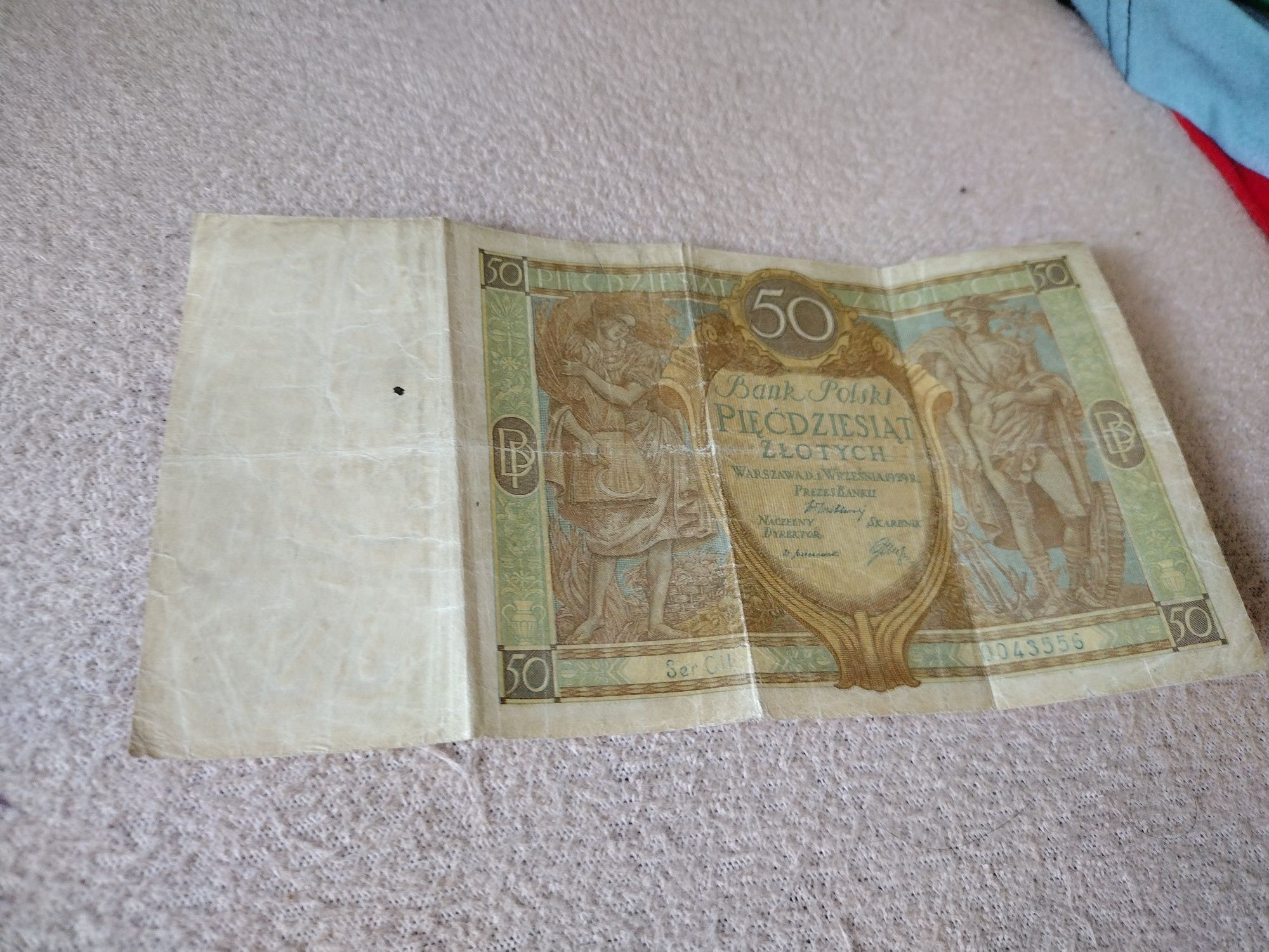 Kolekcjonerski banknot 50 złotych z 1929  roku
