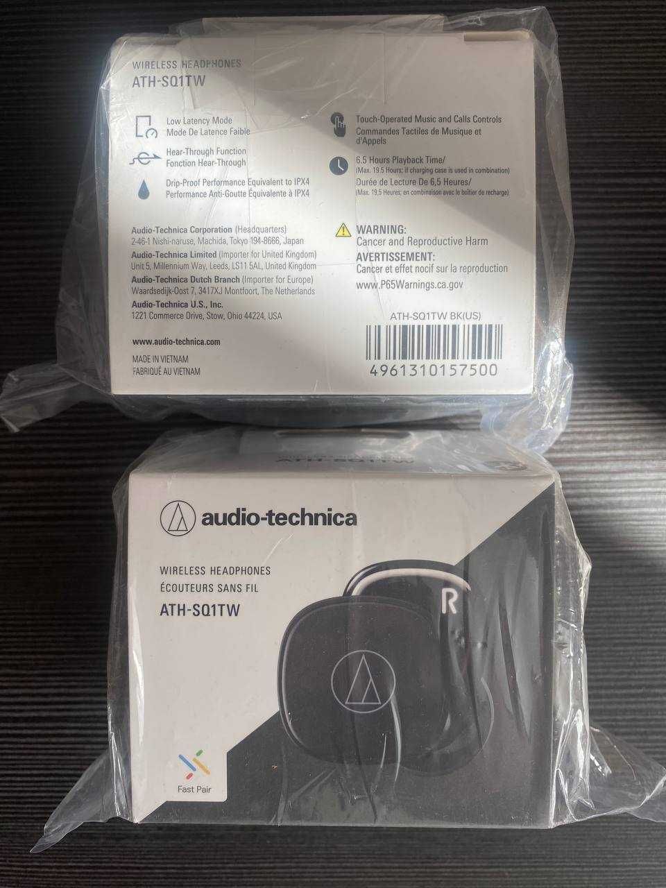 Навушники Audio-Technica ATH-SQ1TWBK