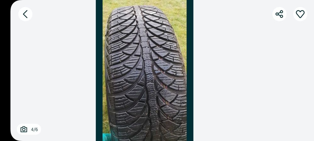 Felgi z Oponami zimowymi 195/65 opel Fiat 15cali 4x100 FULDA 8mm