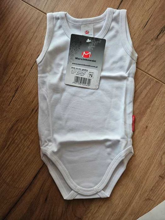 Body na ramionka podkoszulek białe