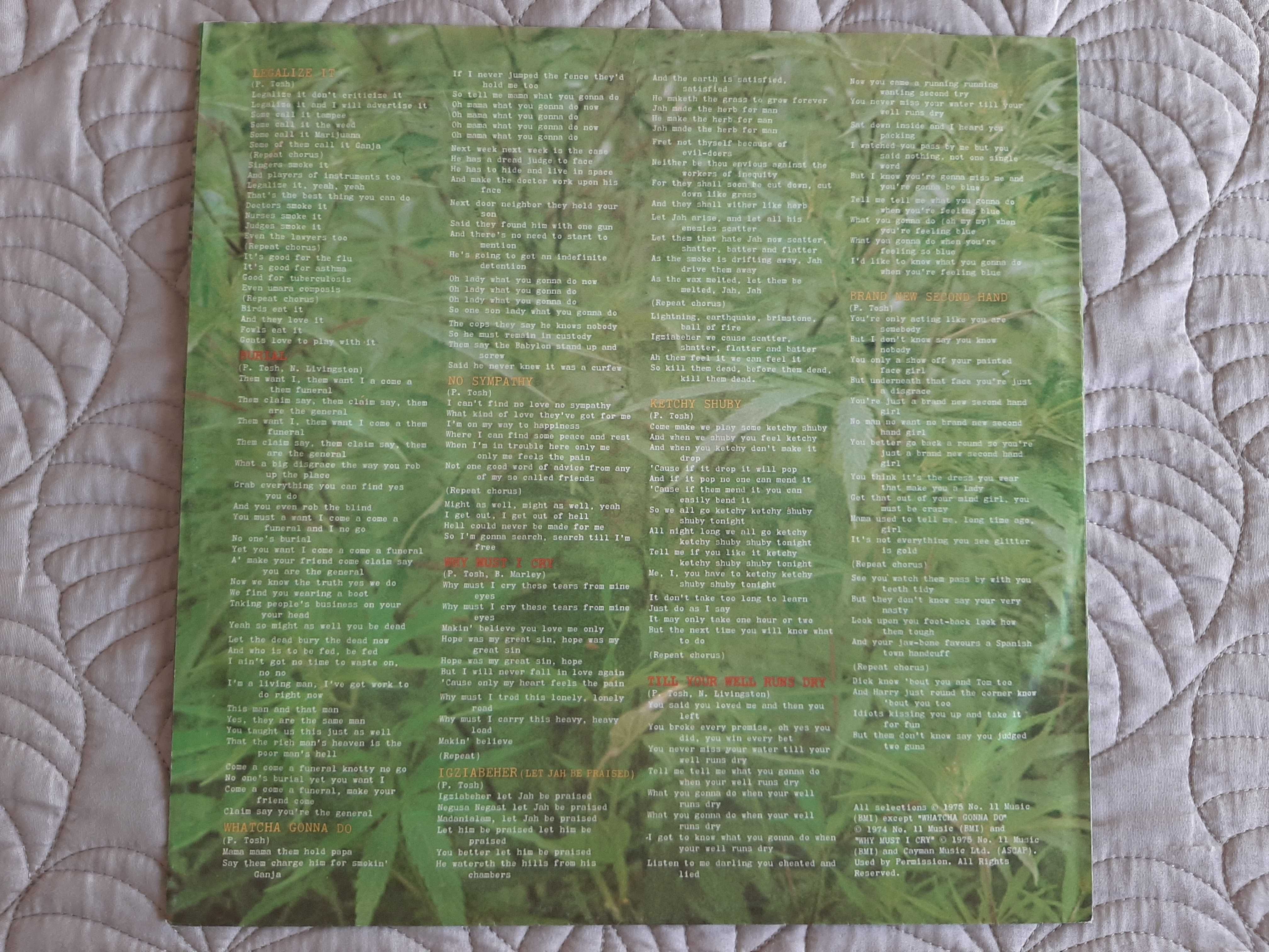 Peter Tosh - Legalize It - Europa - Vinil LP