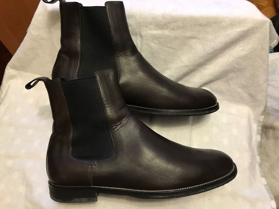 Сапоги кожаные GUCCI оригинал  мужские 42.5 размер