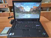Laptop IBM Lenovo ThinkPad R61i + stacja dokująca.