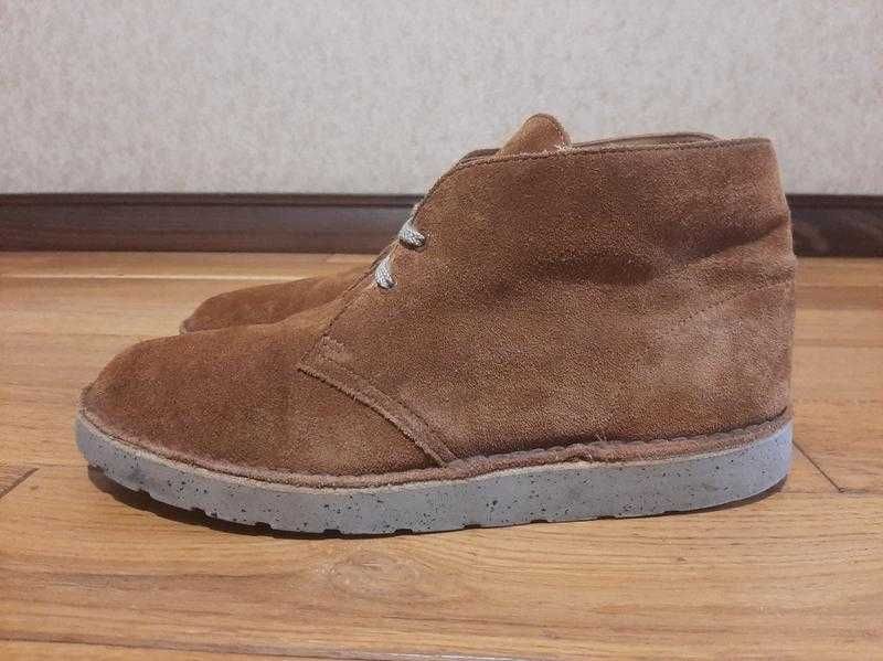 Замшеві чоловічі черевики дезерти Clarks desert boots Оригінал