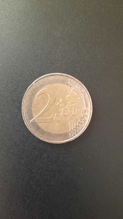 Moeda 2 euros comemorativa do 10. Aniversário do Euro, França