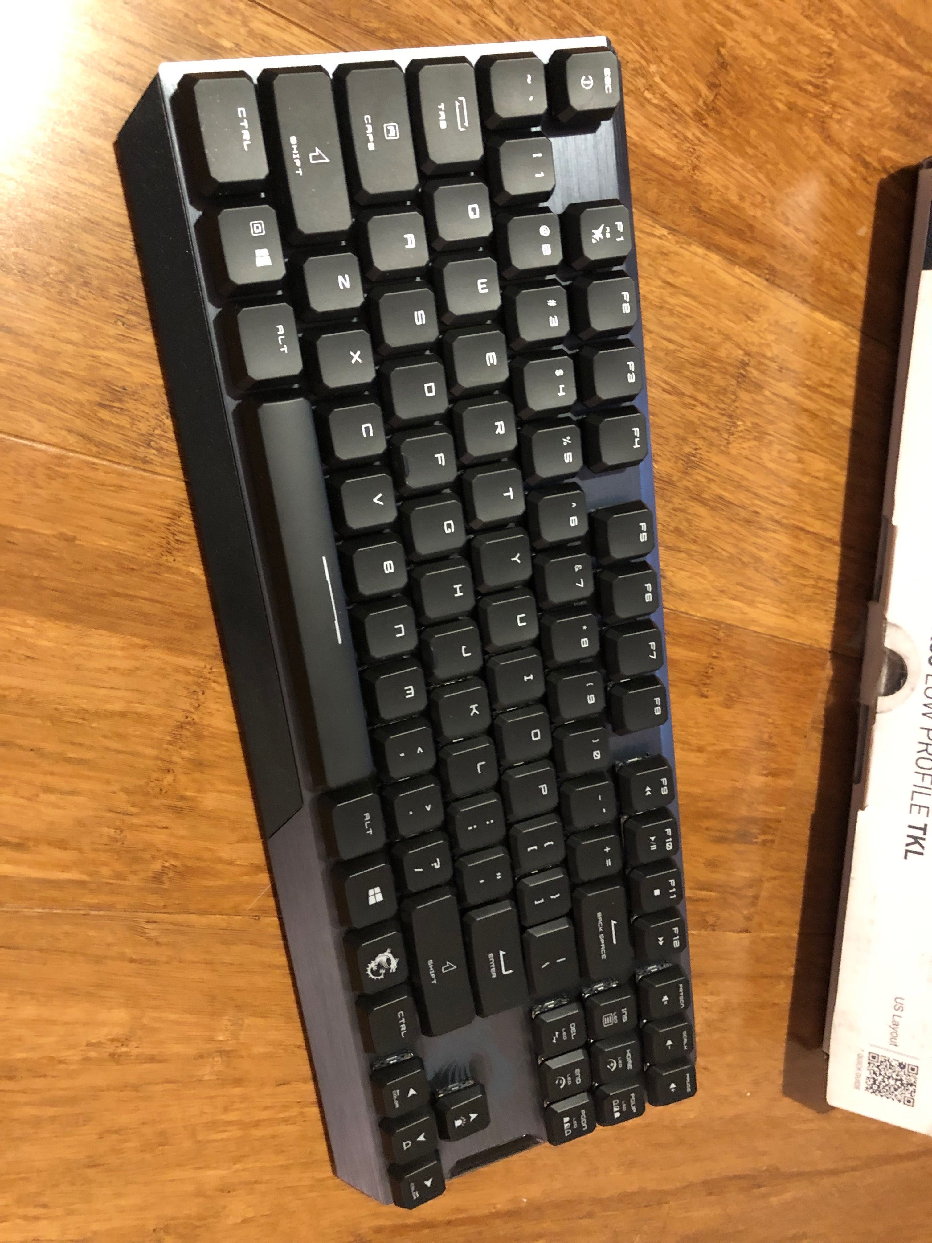 Klawiatura gaming MSI Vigor Gk50 Low Profile RGB