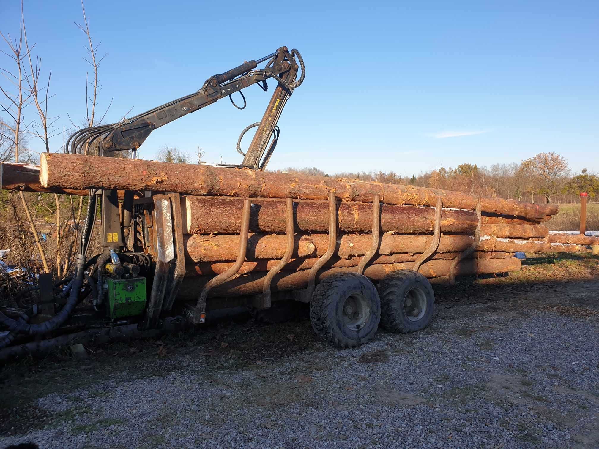 Wycinka drzew, karczowanie, rębak, transport HDS, wywrotka, trak