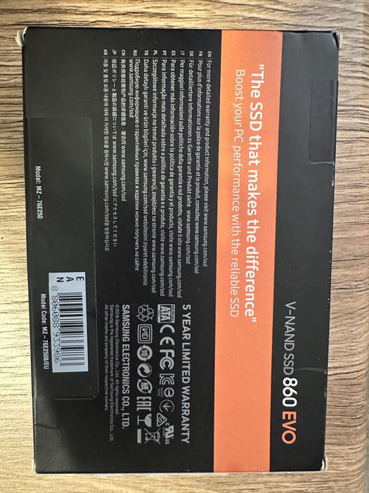 Dysk SSD Samsung 860 EVO 250GB SSD MZ-76E250