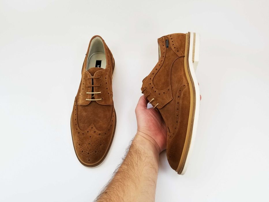 Коричневі туфлі броги MEXX 42 27.5 см