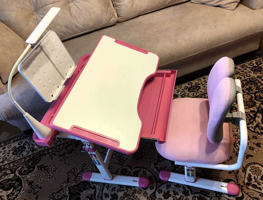 Парта зі стільцем Evo-kids BD-23 + лампа+ підставка для книг.