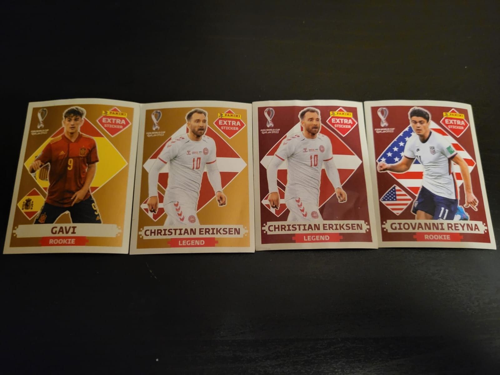 Extra skicker, Gavi, 2×Eriksen, Reyna