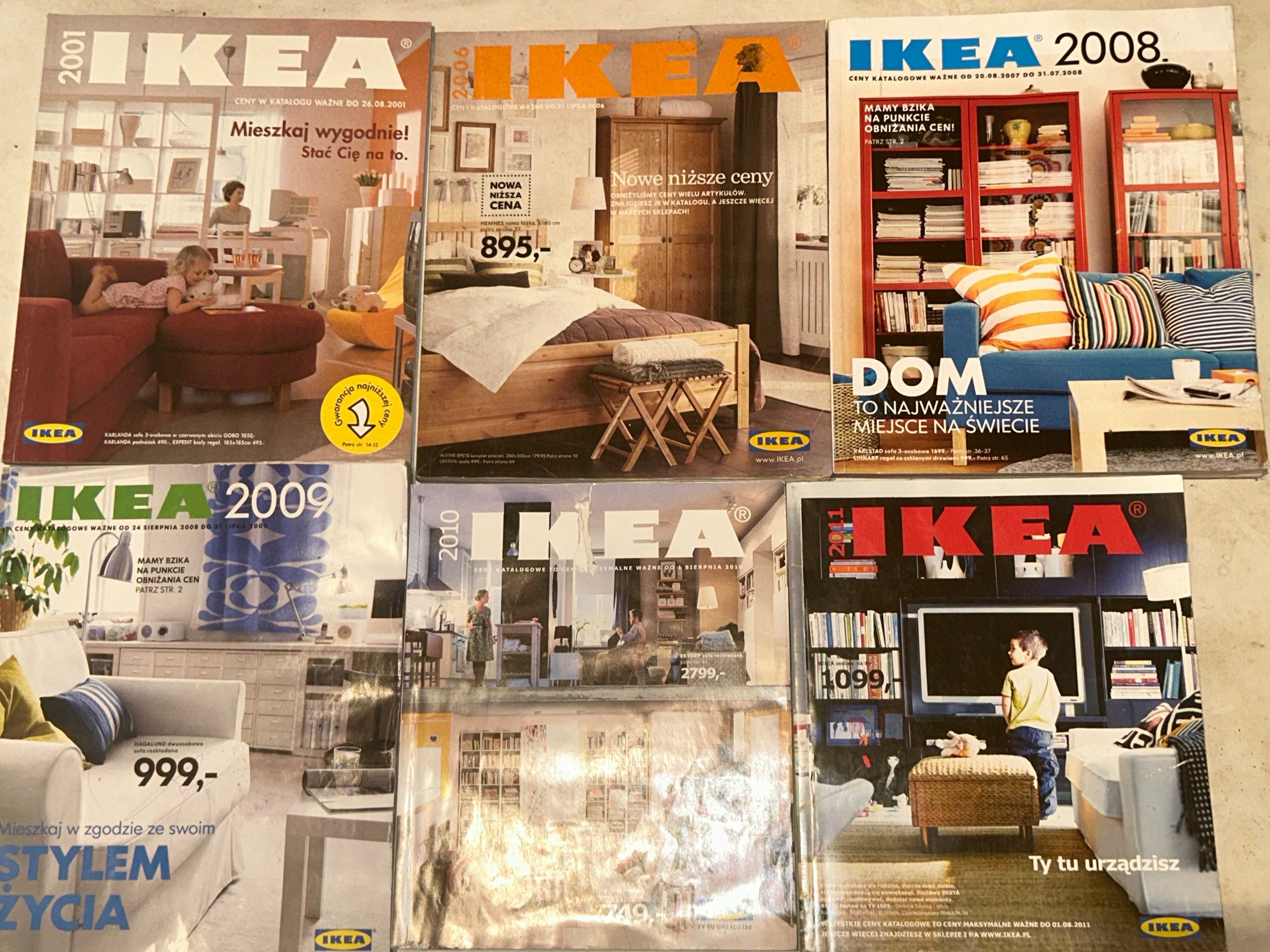 Katalogi IKEA - lata 2001/2015 - 8 sztuk