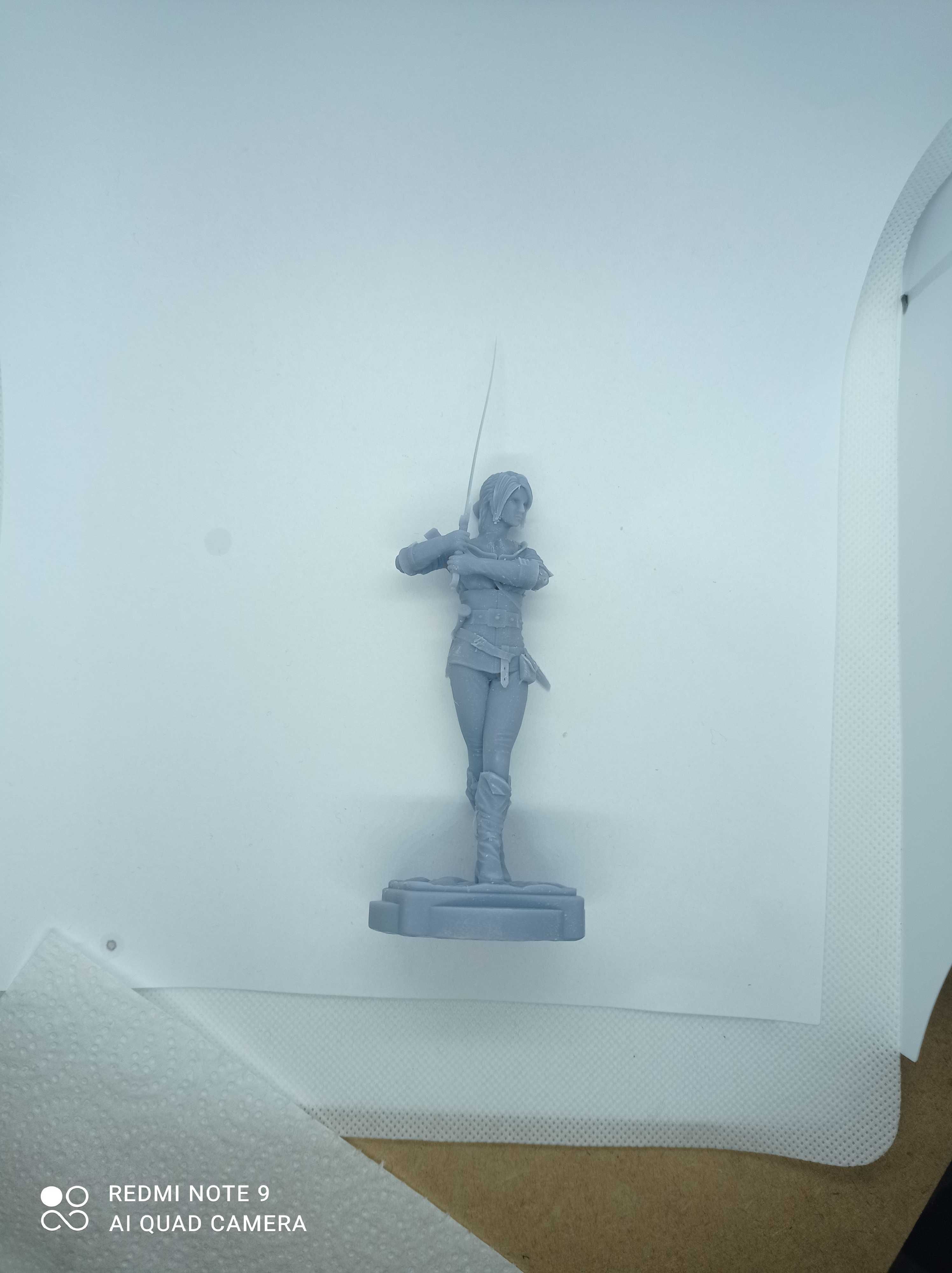 Figurka Ciri wydruk żywica Wiedźmin Witcher Geralt