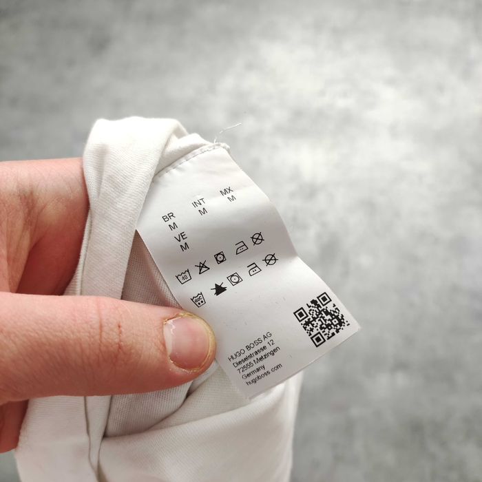 MĘSKA Koszulka Biała Bawełna PREMIUM Male Logo Hugo Boss Elegancka