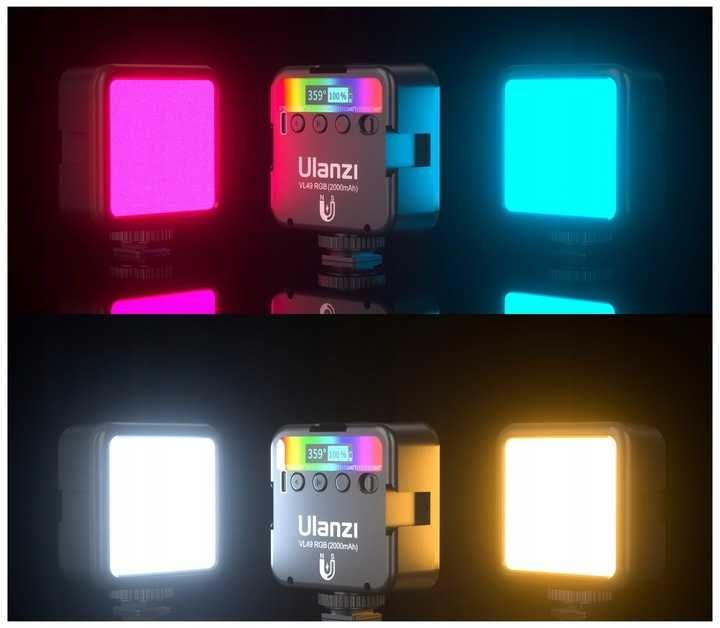 Lampa RGB oświetlenie ciągłe LED Ulanzi VL49 RGB
