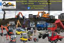 Usługi koparką, minikoparką, transport wywrotką, prace ziemne, wykopy