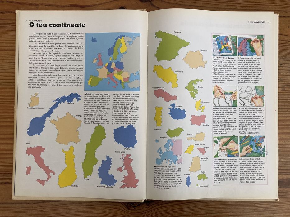 Atlas Mundial Juvenil Círculo de Leitores - Anos 80