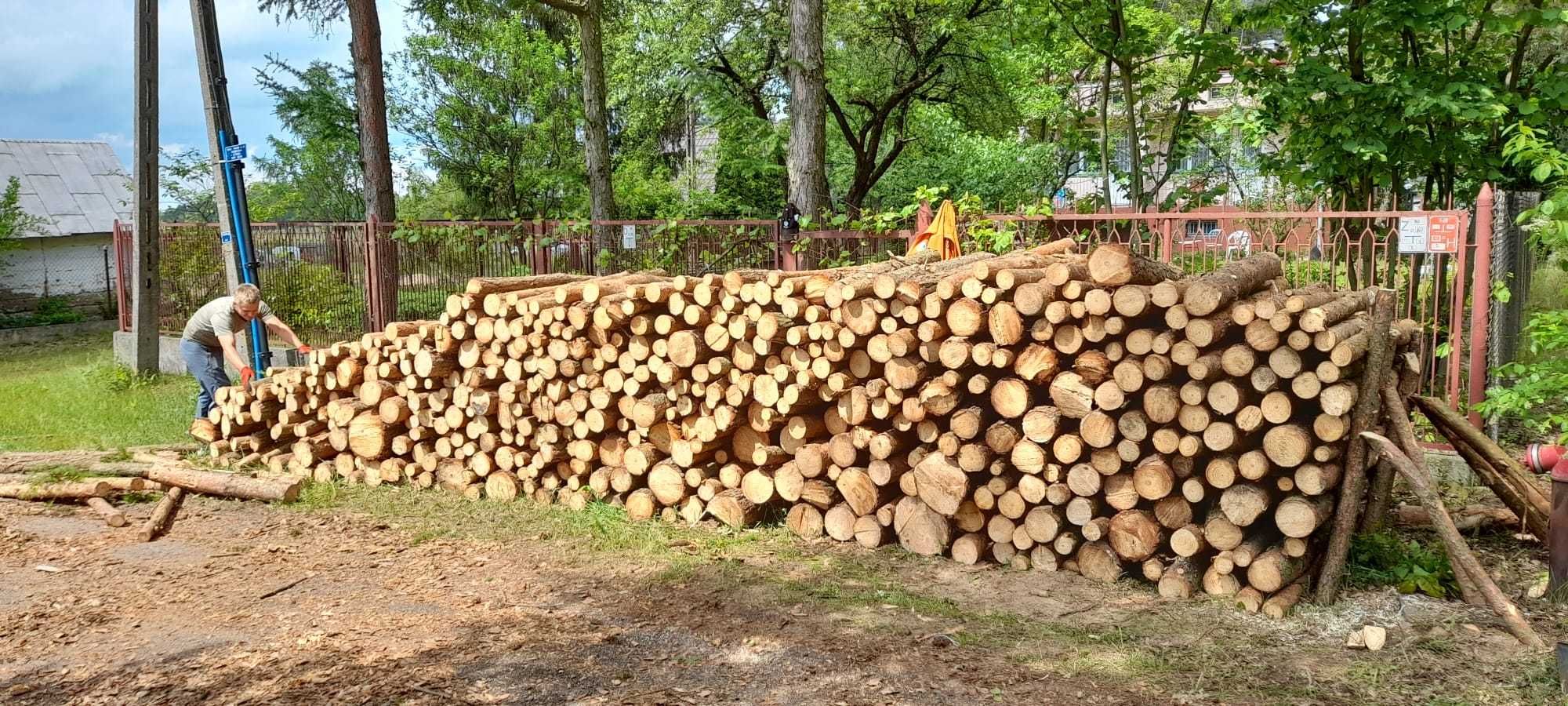 Drewno Kominkowe / Opałowe Osika , SOSNA pocięte / połupane  do pieca