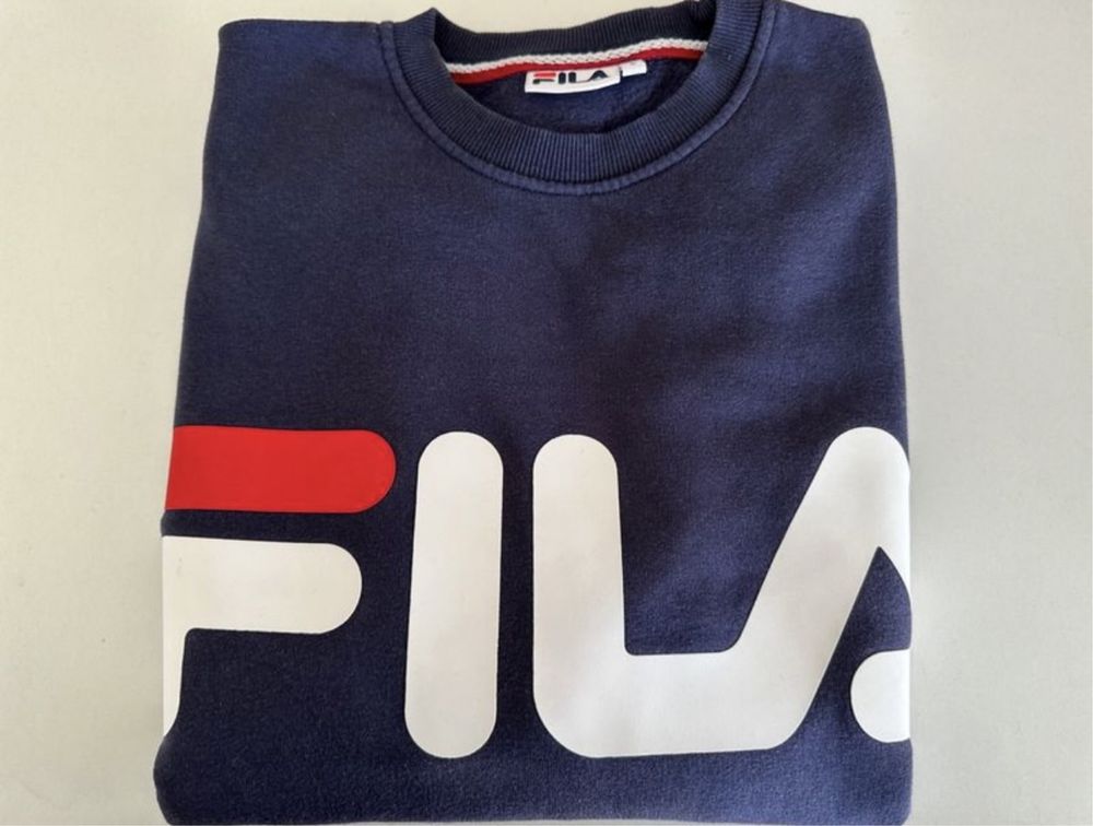 Sweatshirt azul escura FILA tamanho S