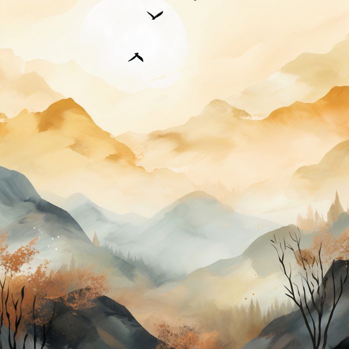 Plakat 50x50cm Zorza Świtania