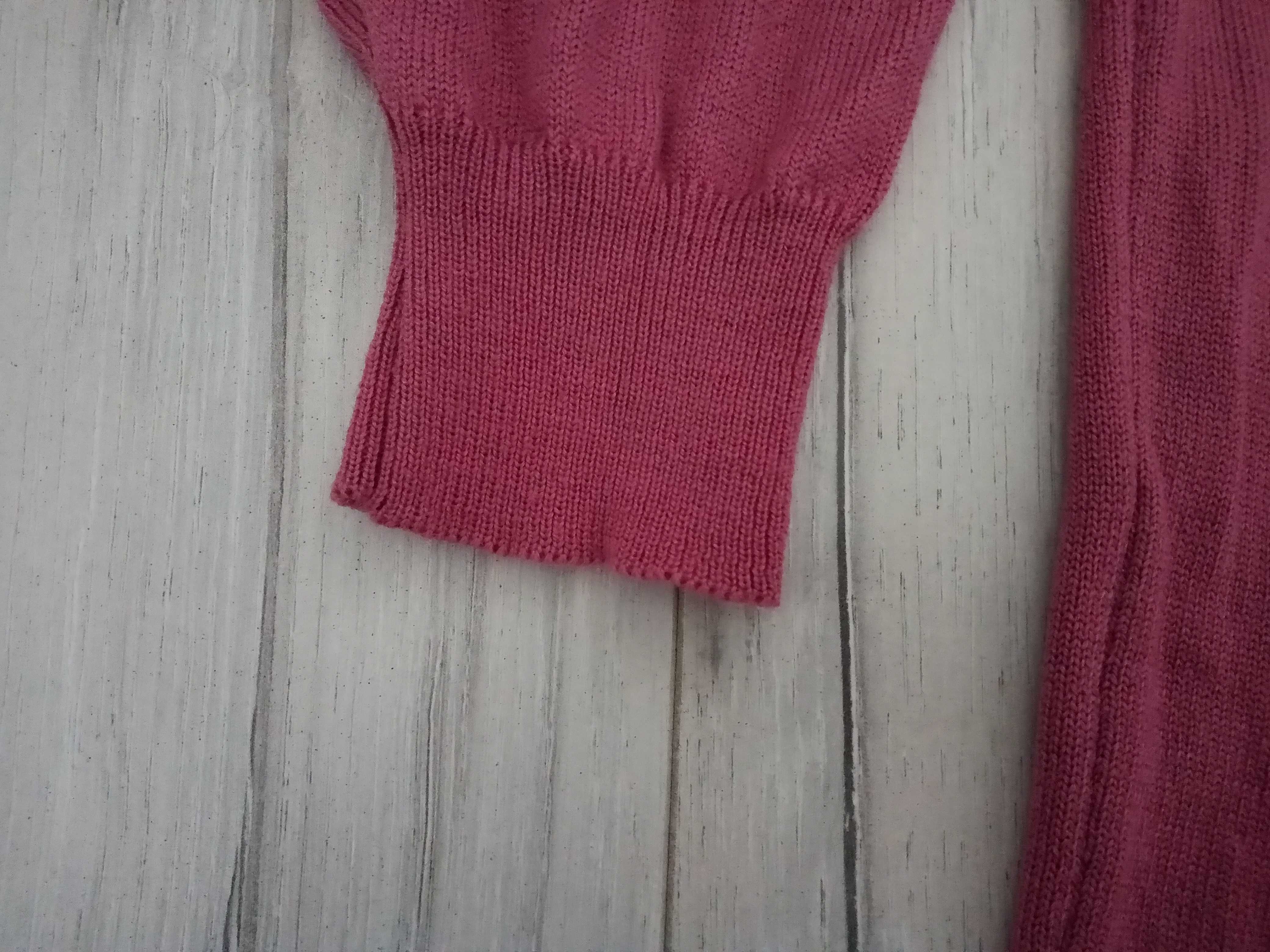 Sweter vintage - 70% wełna merino, 20% jedwab, 10% kaszmir