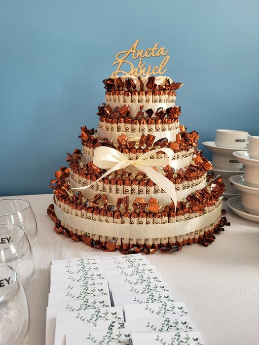 Bukiet z cukierków, wesele, ślub, prezent