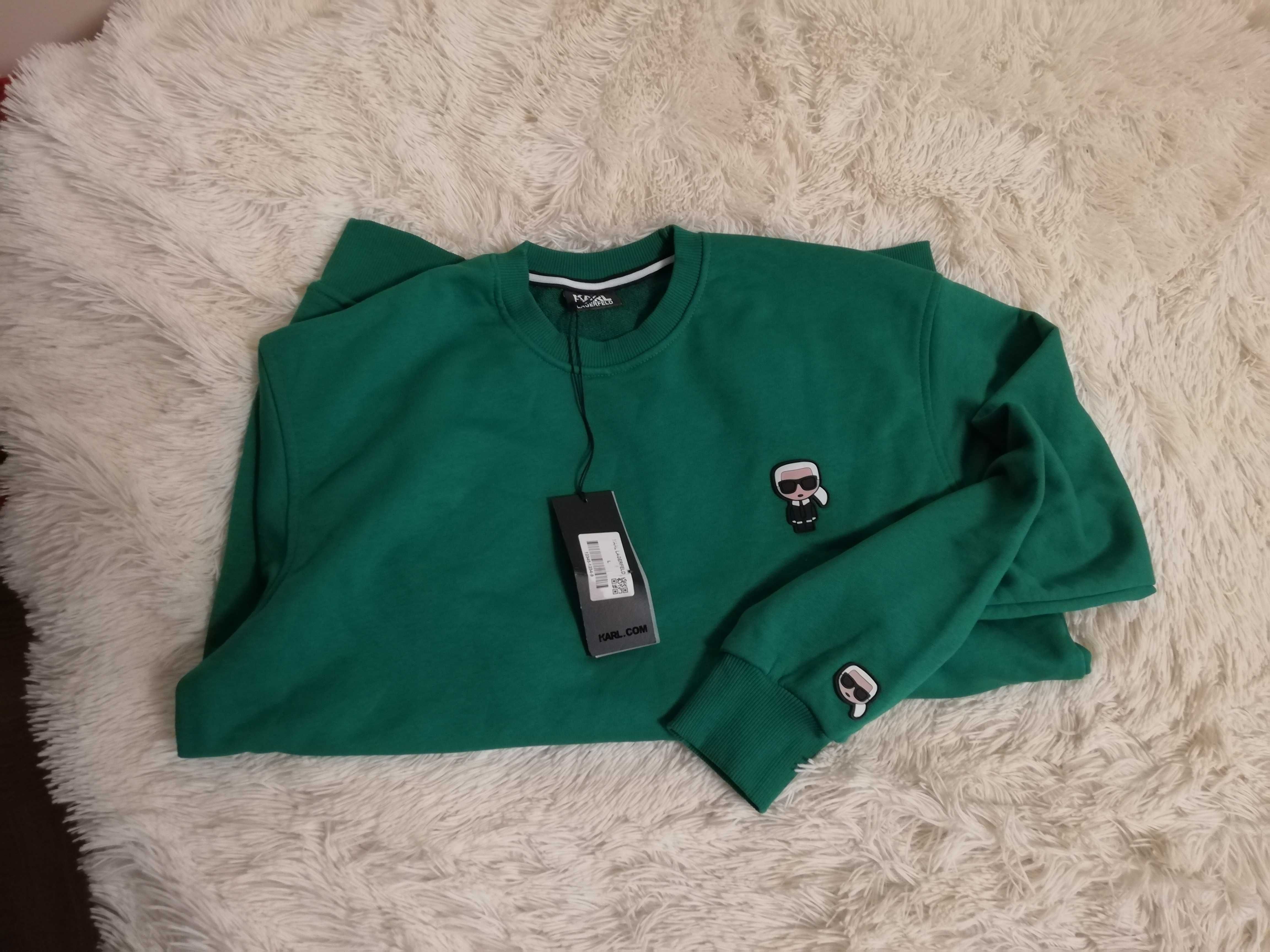 bluza KARL LAGERFELD L 40 zielona nowa z metkami