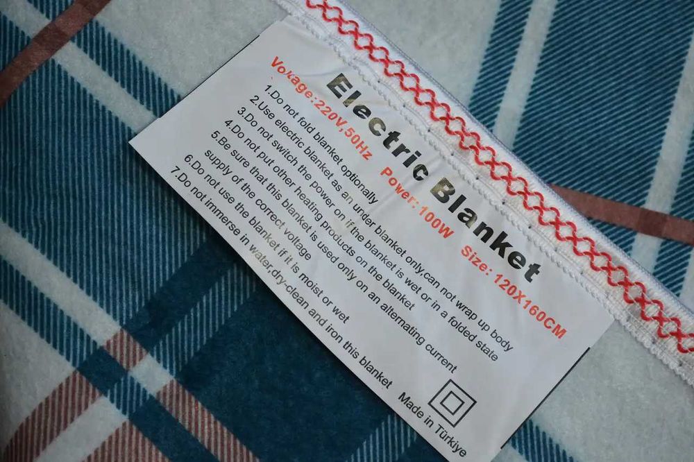 Электропростыни с подогревом Electric Blanket,  Турция