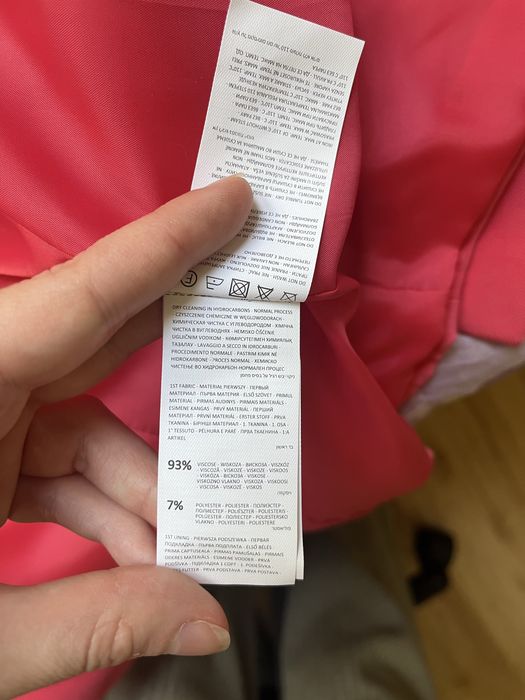 Różowa marynarka dwurzędowa mohito