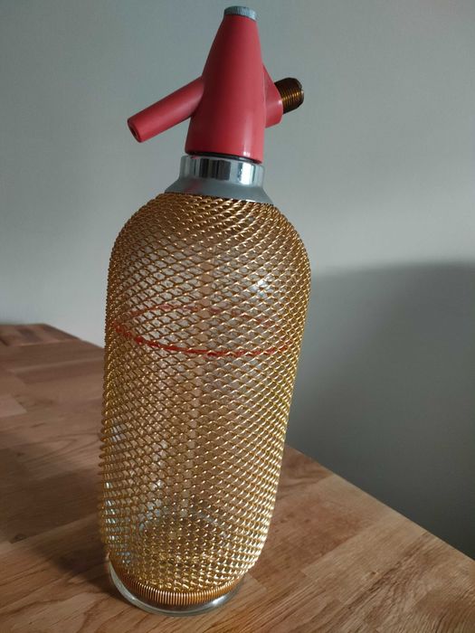 Sifão antigo em malha de aço inoxidável