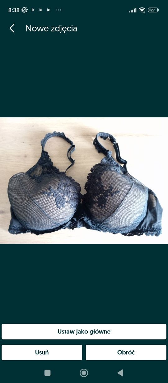 Biustonosz balkonetka Intimissimi Elena z pięknym kwiatowym wzorem