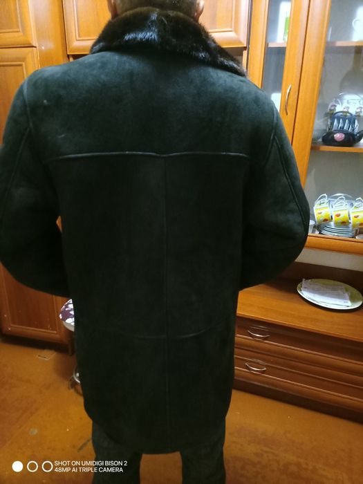 РАСПРОДАЖА!!!Дубленка натуральная мужская (замш с пропиткой) San Marko